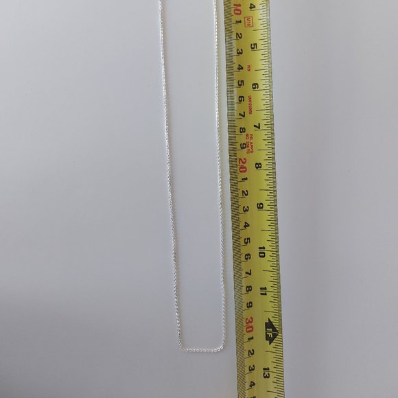 Cable Chain Silver LIM-ITAL 24"" FLAT - Picture 3 of 3